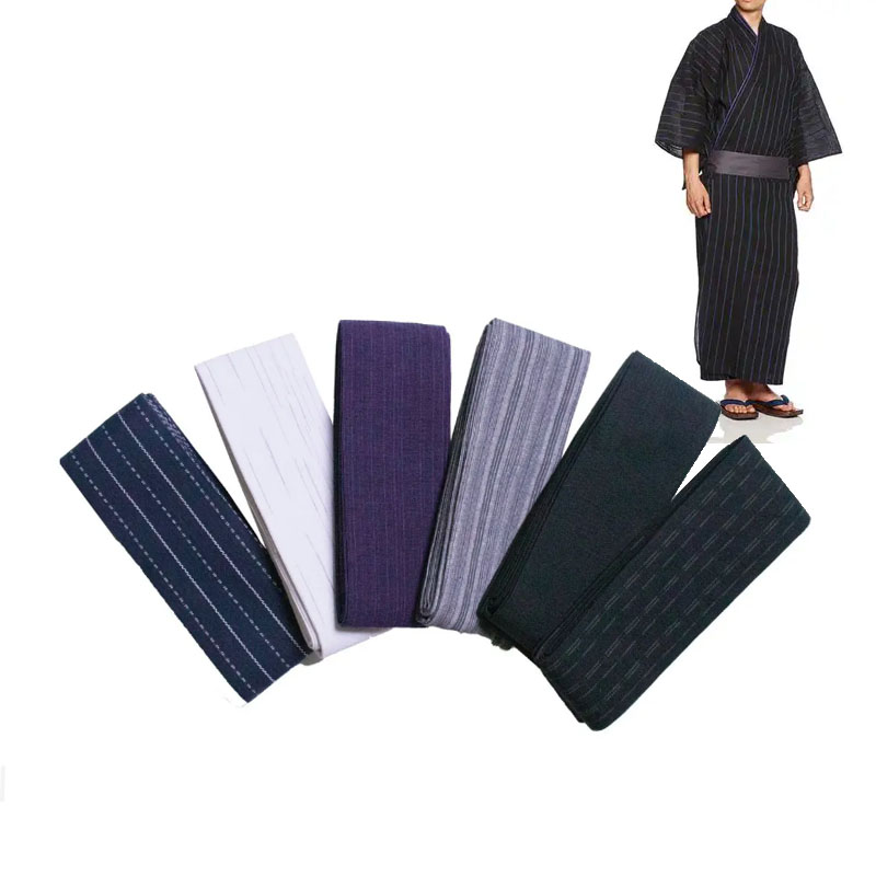 Men'S Kimono Accessories - เข็มขัดกิโมโนสไตล์ญี่ปุ่น 400 ซม. สำหรับผู้ชาย ยูกาตะ ผ้าฝ้าย