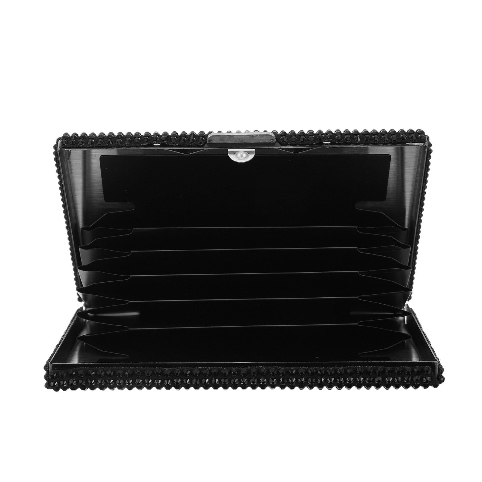 Travel Organizer Men - กล่องใส่บัตรนามบัตรโลหะบาง ประดับเพชรเทียม ที่จัดระเบียบของใช้ในรถยนต์ กล่องใส่บัตรพกพาสำหรับเดินทาง สำหรับผู้ชายและผู้หญิง
