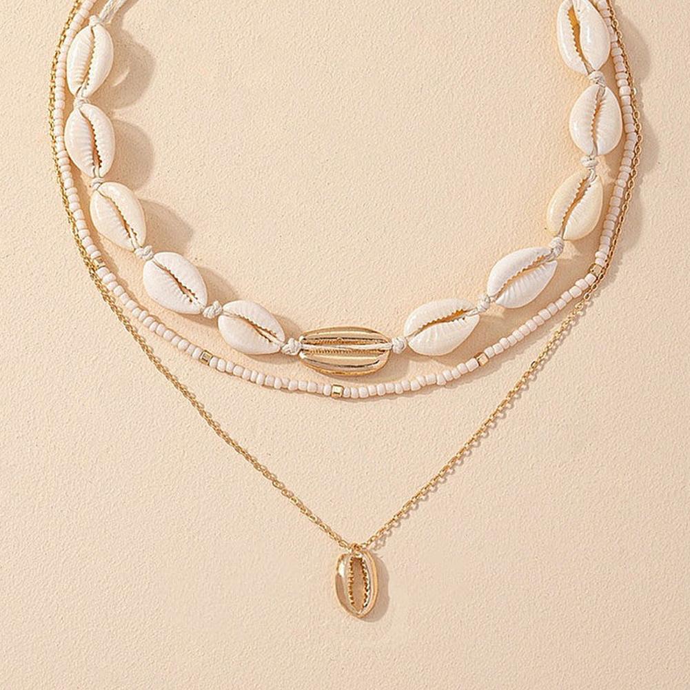 Boho สร้อยคออะคริลิคเปลือกหอยพ - Men Accessories Neck Chain บทวิจารณ์และราคา