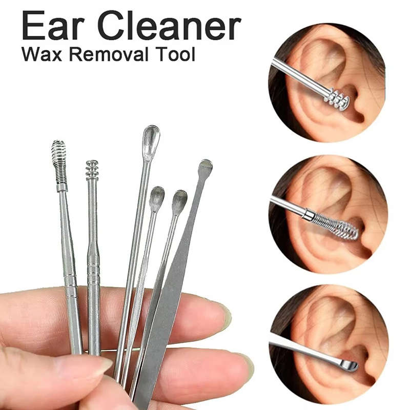 ชุดอุปกรณ์ทำความสะอาดหู 6 ชิ้น - Men'S Accessories Types บทวิจารณ์และราคา