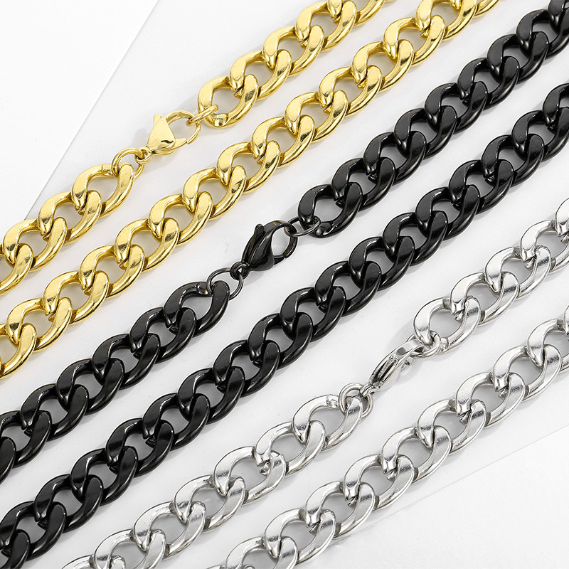สร้อยคอคิวบาลิงค์สแตนเลสสตีล H - Men Accessories Neck Chain บทวิจารณ์และราคา